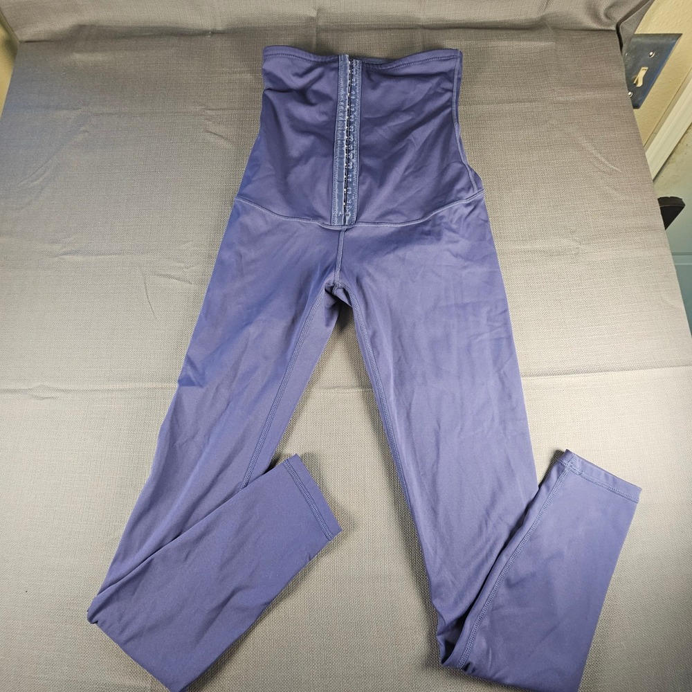 Unbranded Navy Blue High Waist Corset Compression Leggings Medium Waist‎ Trainer